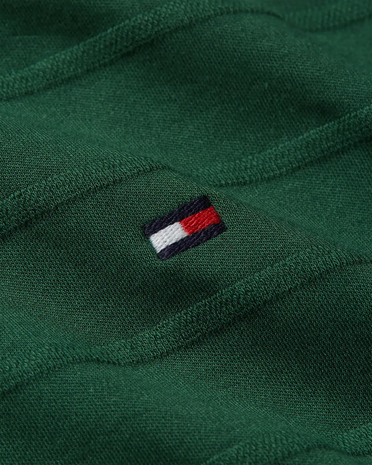 Tommy Hilfiger JACQUARD STRIPE REG, L2N Yeşil Erkek T-Shirt & Polo