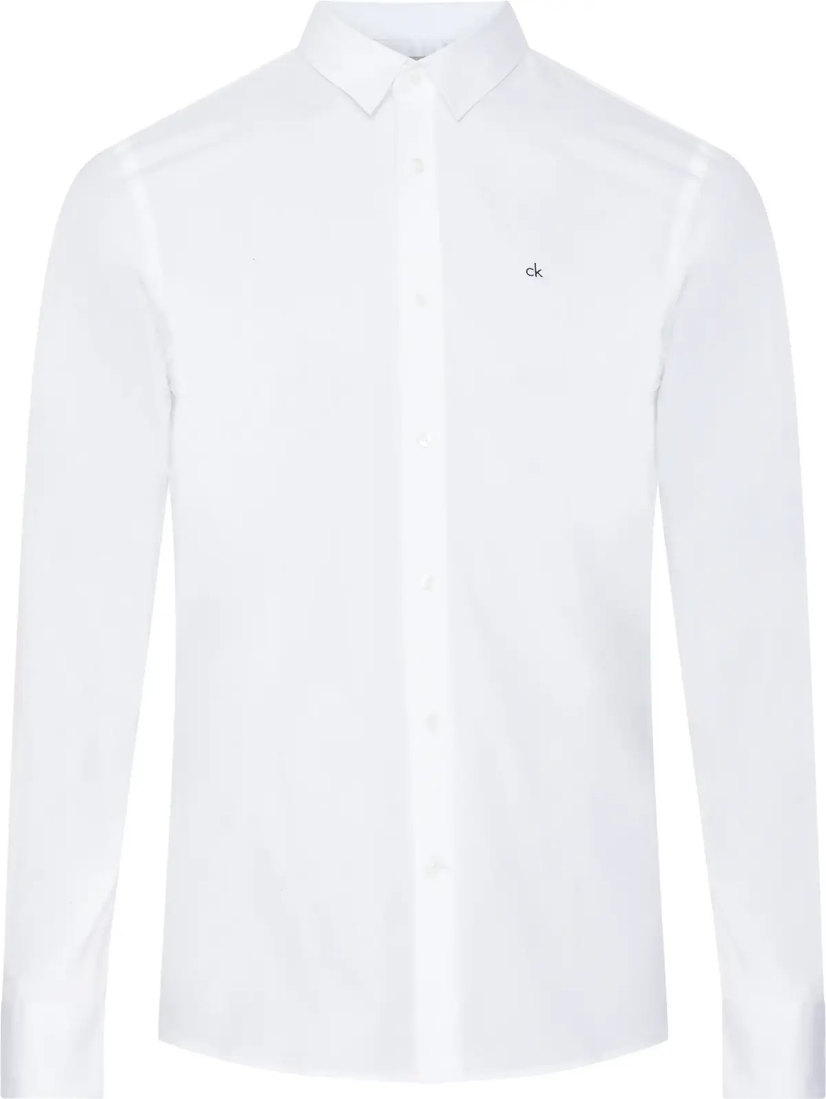 Calvin Klein POPLIN STRETCH SLIM, YAF Beyaz Erkek Gömlek