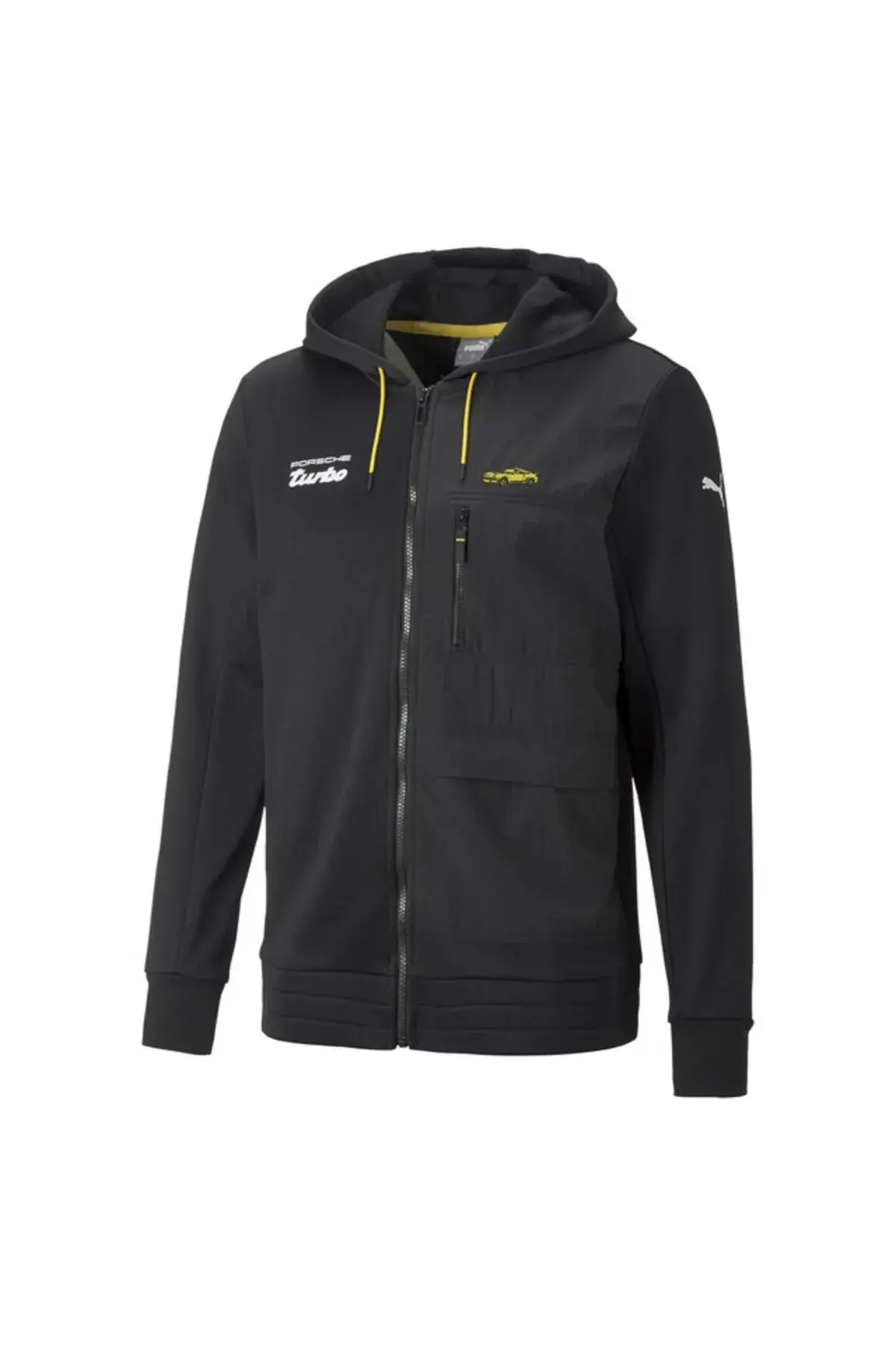 Puma Pl Hooded Sweat Jacket Siyah Erkek Fermuarlı Hoodie