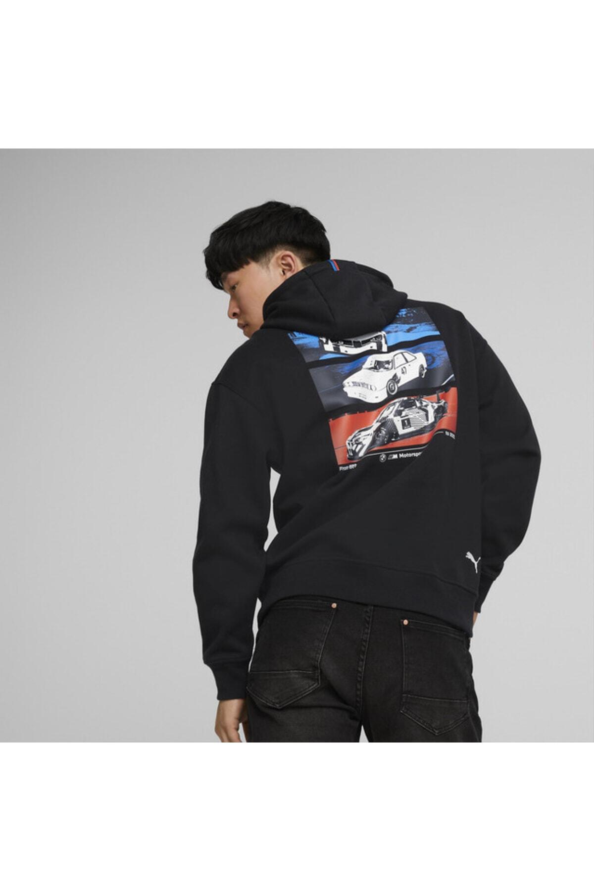 Puma Bmw Mms Graphıc M Hoodıe Siyah Erkek Hoodie