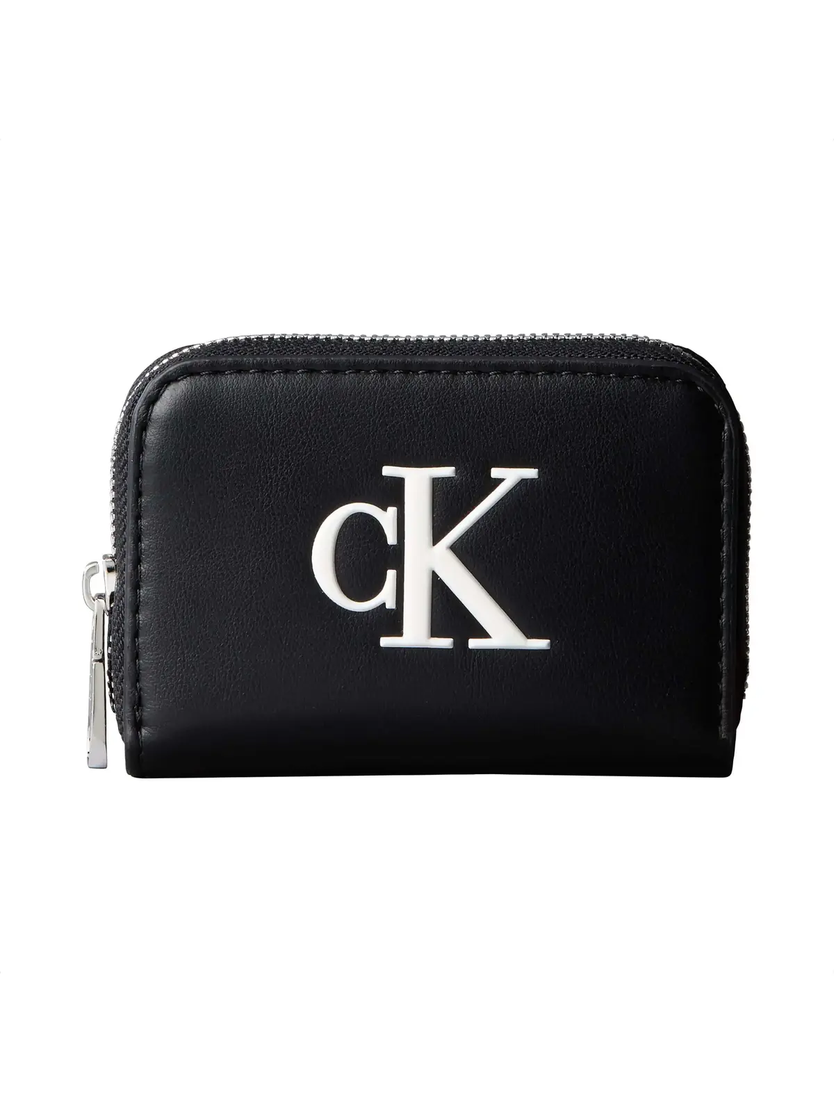 Calvin Klein BOLD CK MEDIUM ZIP A Siyah Kadın Fermuarlı Cüzdan