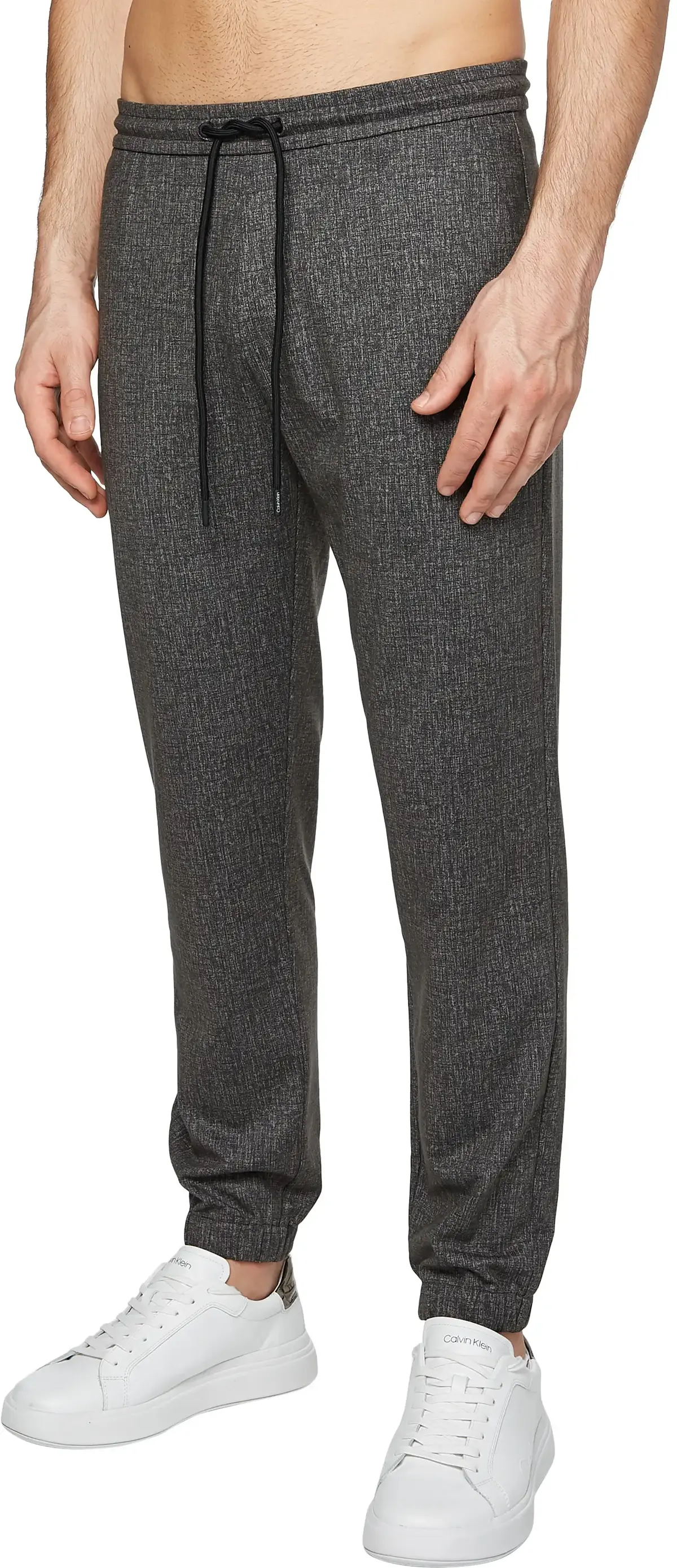 Calvin Klein HEATHER COMFORT KNIT Erkek Antrasit Jogger