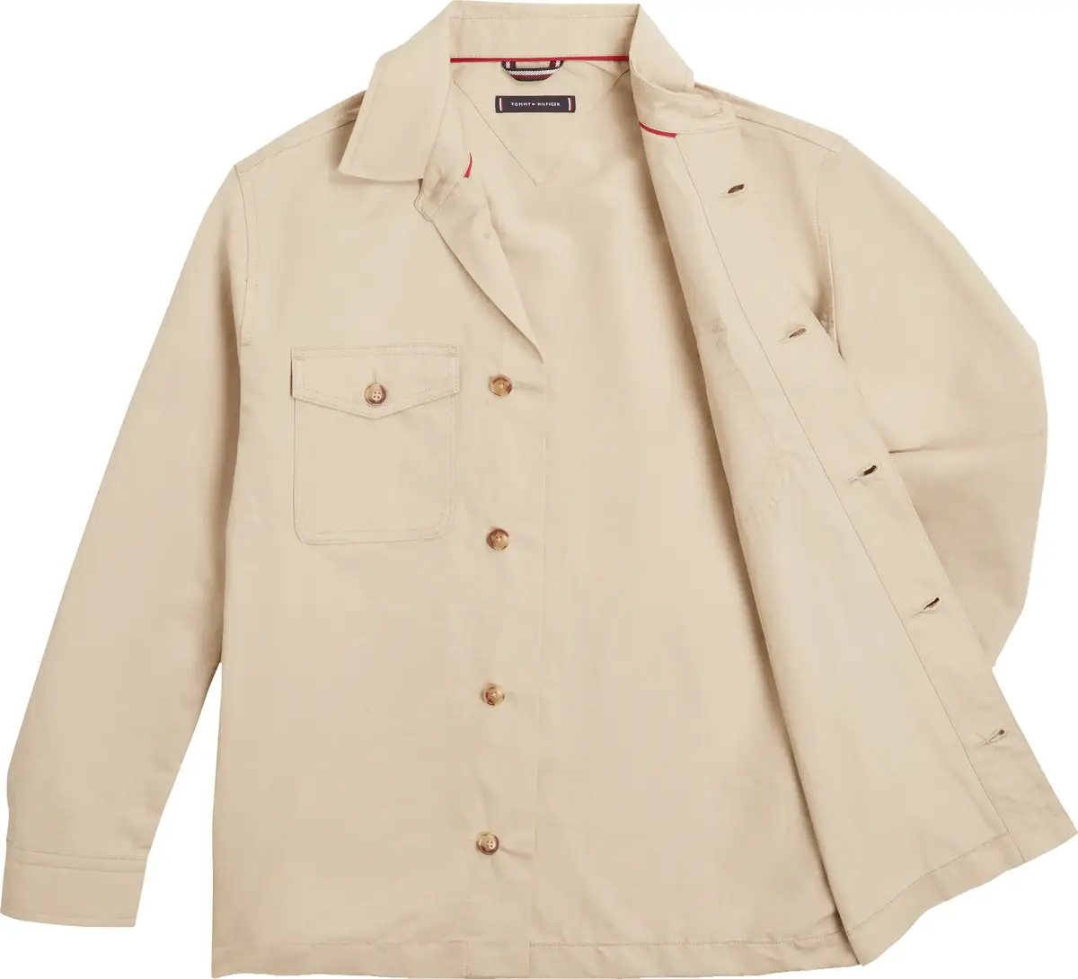 Tommy Hilfiger DC PERFORMANCE LI SH, RBT Bej Erkek Gömlek