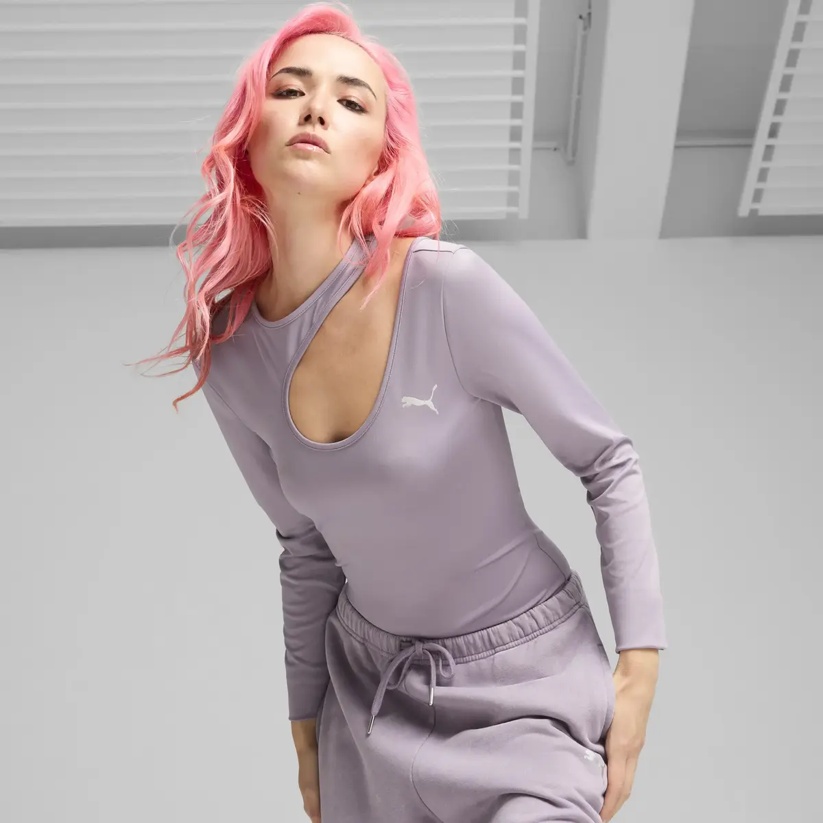 Puma DARE TO Bodysuit Mor Kadın Ceket