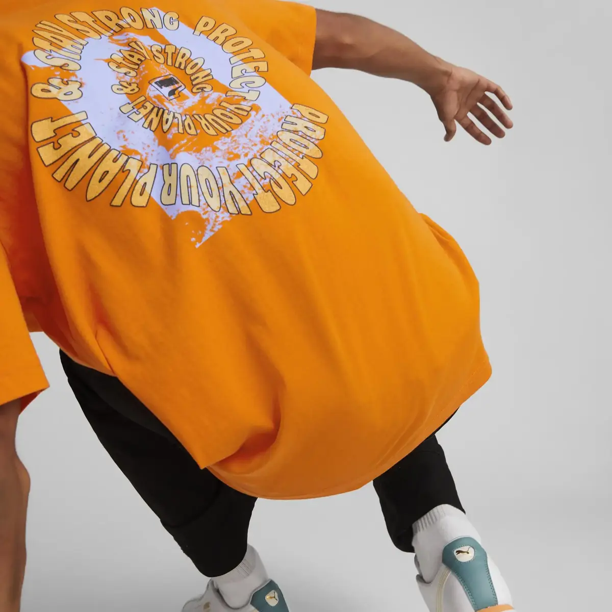 Puma Downtown Graphic Tee Turuncu Erkek T-shirt