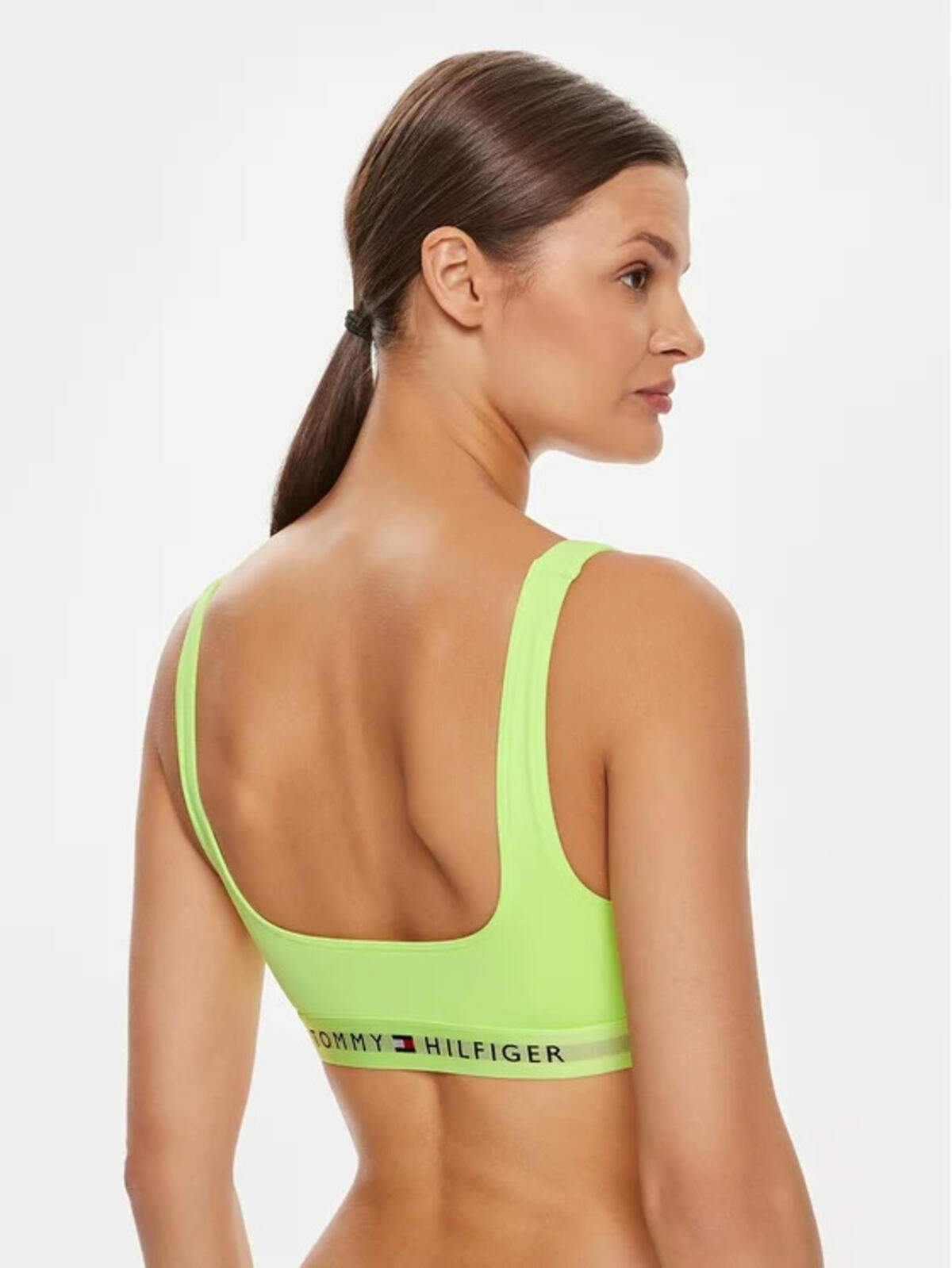 Tommy Hilfiger BRALETTE (EXT SIZES, LT3 Yeşil Kadın Bikini Üstü