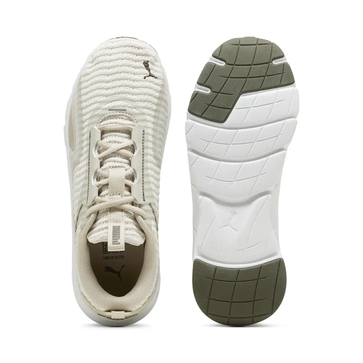 Puma FlexFocus Lite Better Knit Bej Erkek Yürüyüş ve Koşu Ayakkabısı