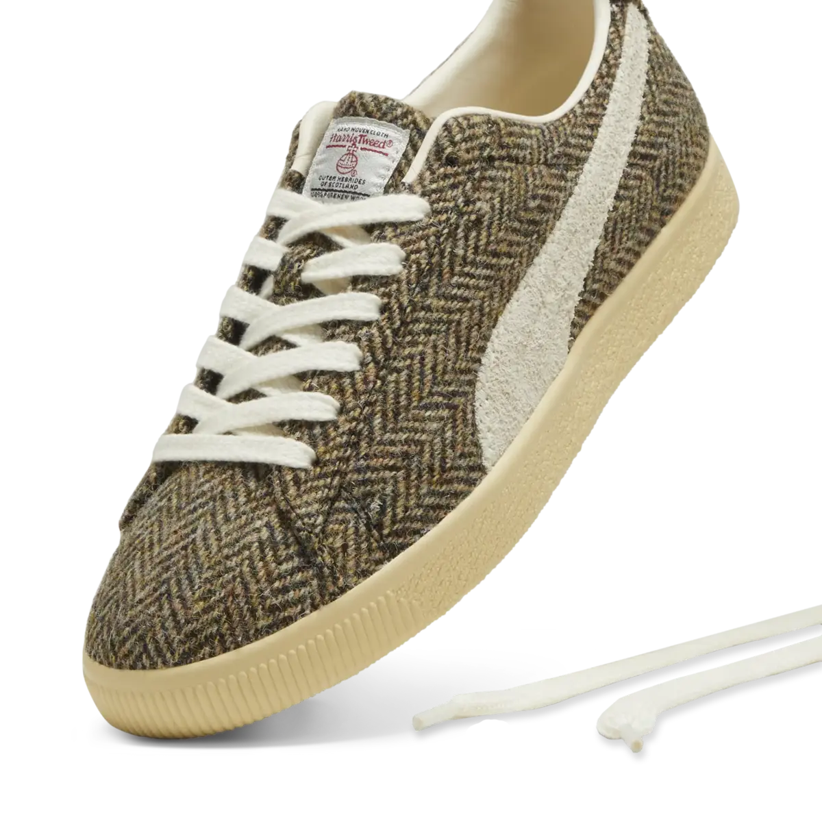 Puma Clyde Harris Tweed Kahverengi Erkek Spor Ayakkabı