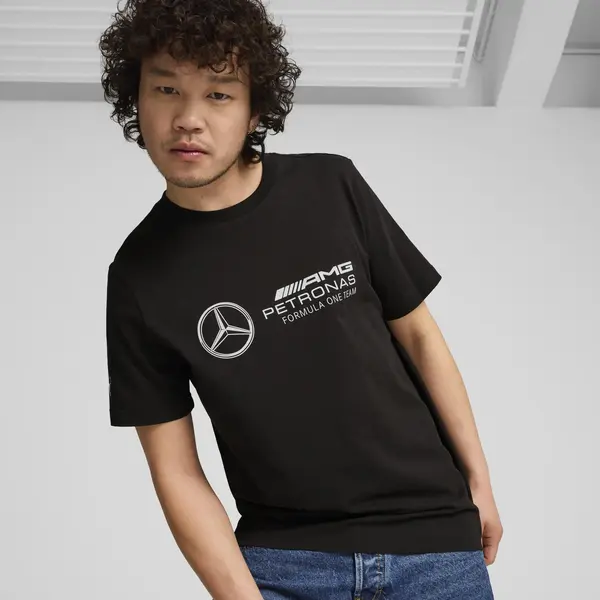 Puma MAPF1 ESS Logo Tee Siyah Erkek T-Shirt