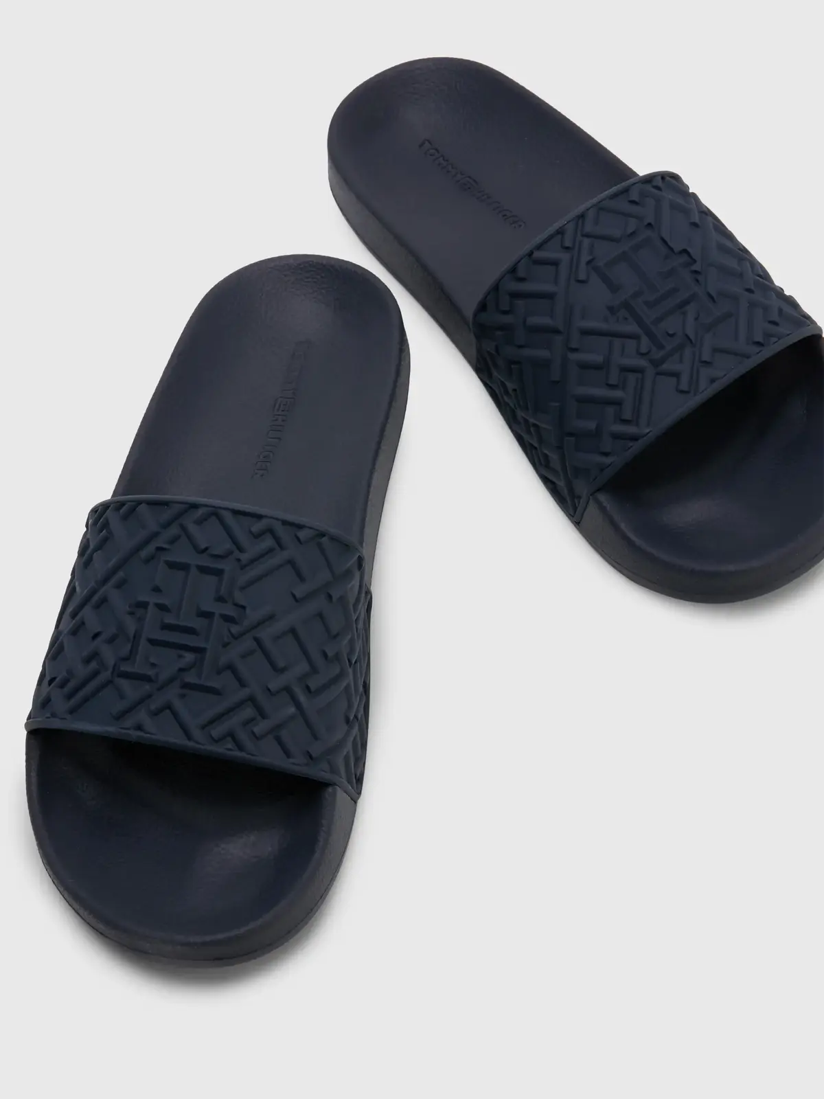 Tommy Hilfiger TH MONOGRAM POOL SLI Kadın Lacivert Terlik