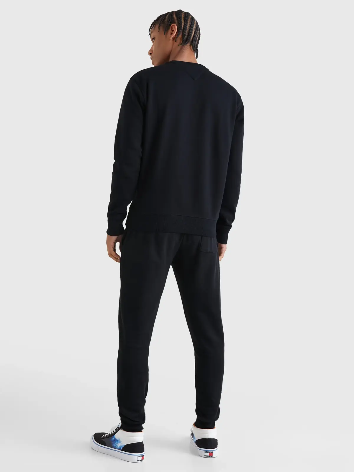 Tommy Hilfiger TJM REGULAR FLEECE C Erkek Siyah Sweatshirt