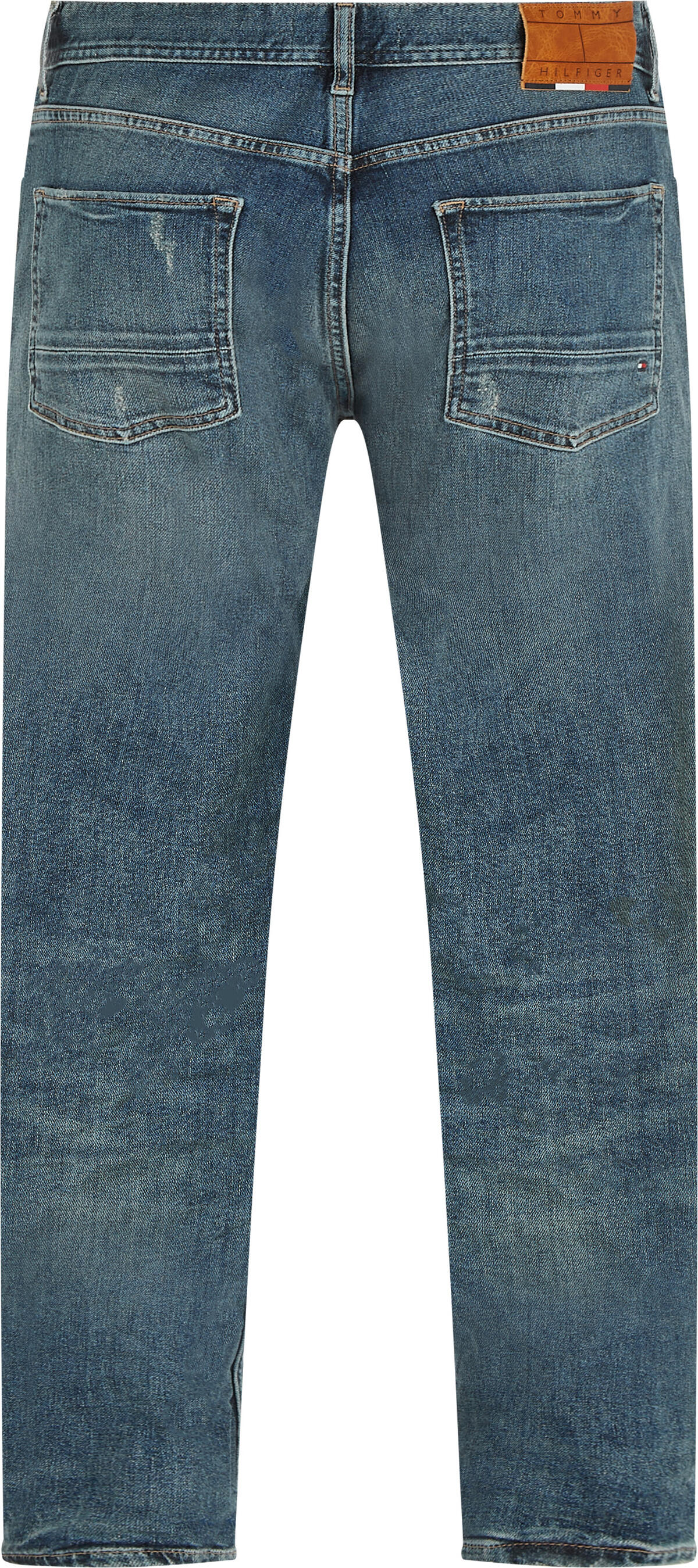 Tommy Hilfiger STRAIGHT DENTON PSTR Erkek Mavi Kot Pantolon