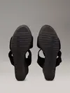 Calvin Klein WEDGE SANDAL WEBBING, 0GJ Siyah Kadın Terlik