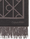 Calvin Klein EMBLEM AOP FRINGES MW SCARF Siyah Erkek Atkı Calvin Klein EMBLEM AOP FRINGES MW SCARF Siyah Erkek Atkı