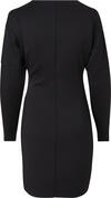 Calvin Klein TECHNICAL KNIT LS FI Kadın Siyah Elbise