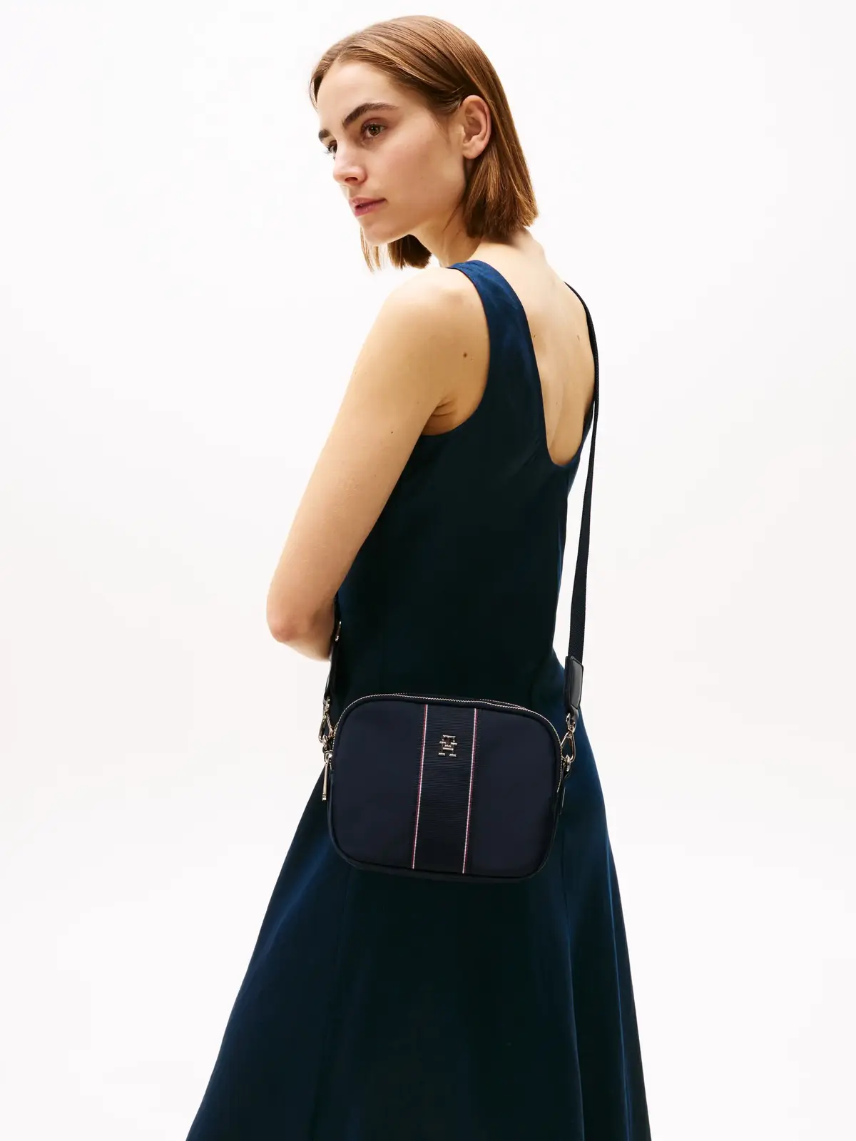 Tommy Hilfiger POPPY CAMERA BAG COR, DW6 Siyah Kadın Çanta & Cüzdan