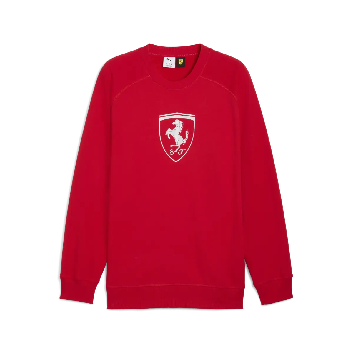 Puma Ferrari Tonal Shield CN Kırmızı Erkek Sweatsirt