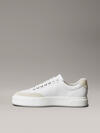 Calvin Klein BASKET CUPSOLE LACEUP LTH MIX Krem Kadın Sneaker