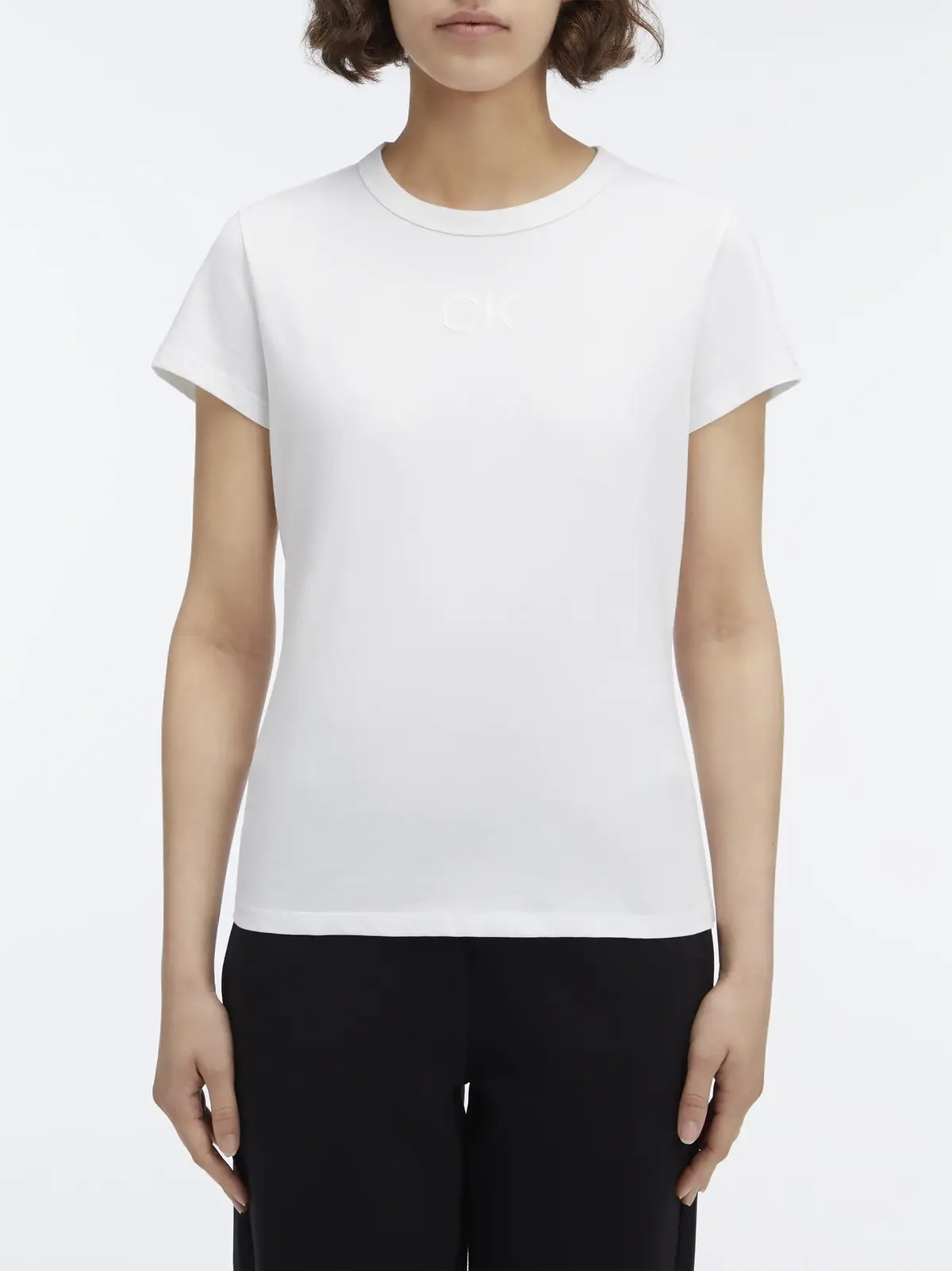 Calvin Klein Beyaz Kadın T-Shirt & Polo
