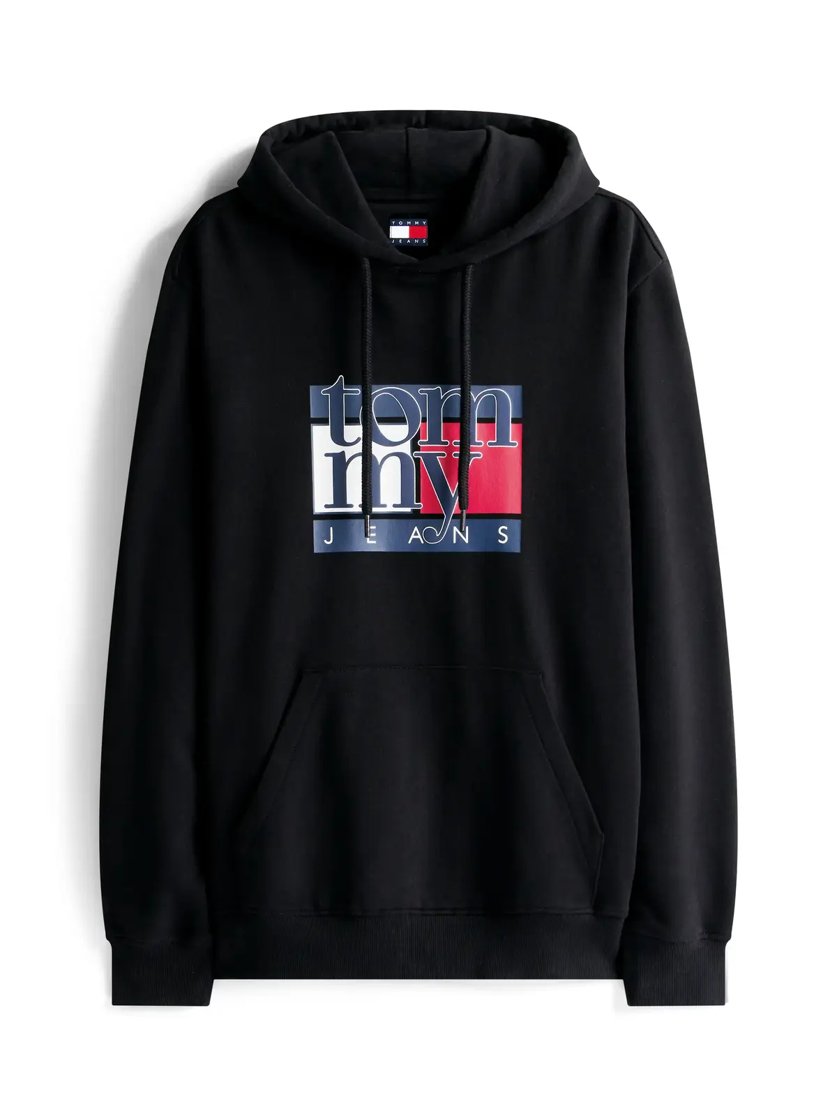 Tommy Hilfiger TJM REG RWB FLAG HOODIE Siyah Erkek Hoodie