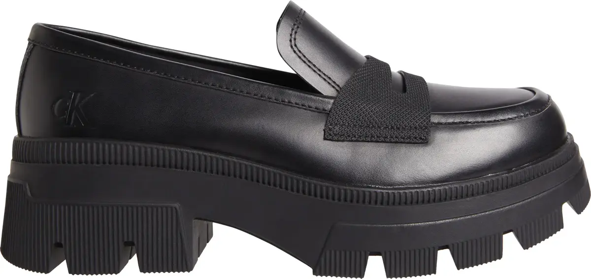 Calvin Klein CHUNKY COMBAT LOAFER Kadın Siyah Ayakkabı