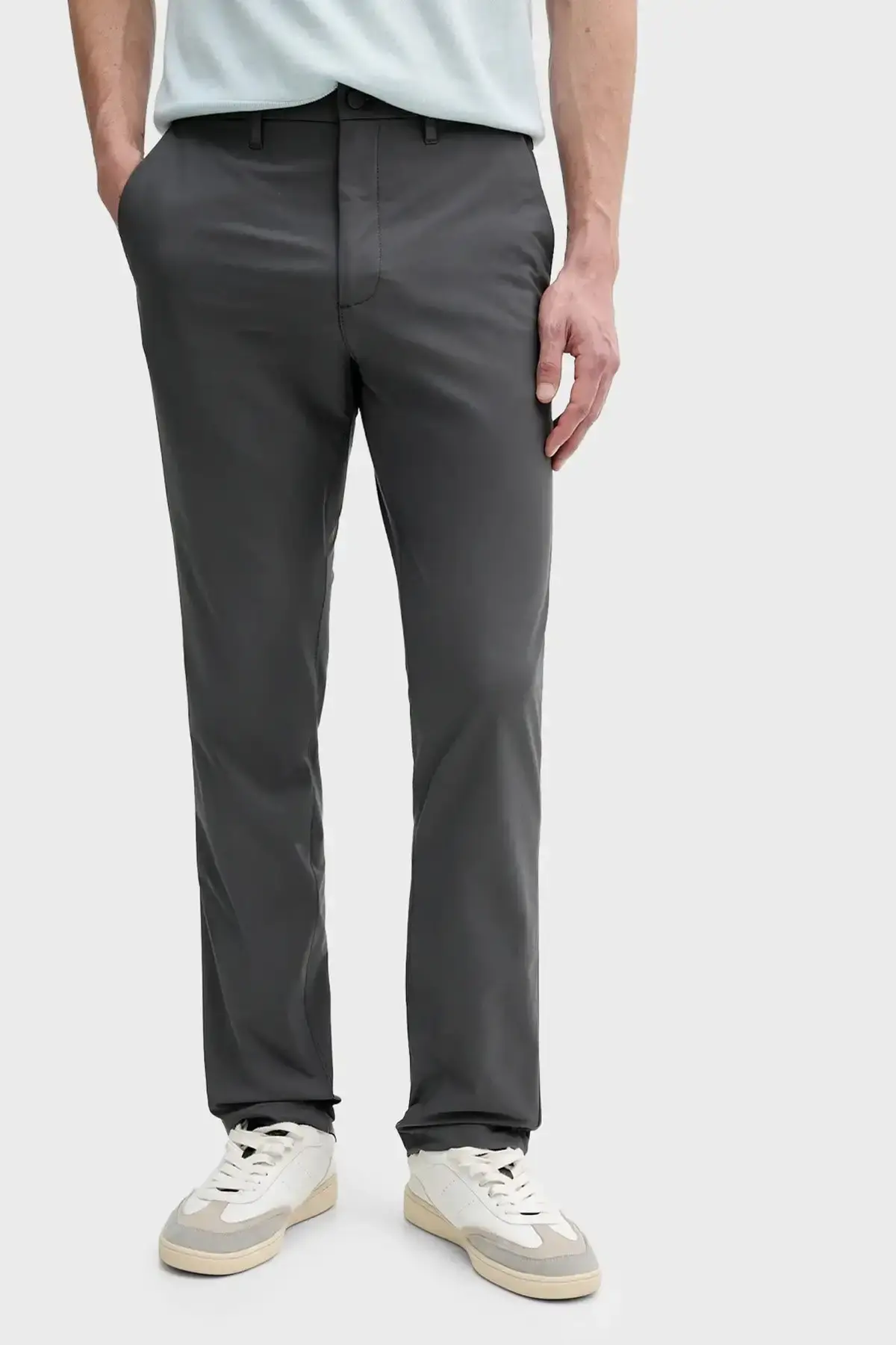 Calvin Klein SLIM TECH STRETCH TROUSER Gri Erkek Pantolon Calvin Klein SLIM TECH STRETCH TROUSER Gri Erkek Pantolon