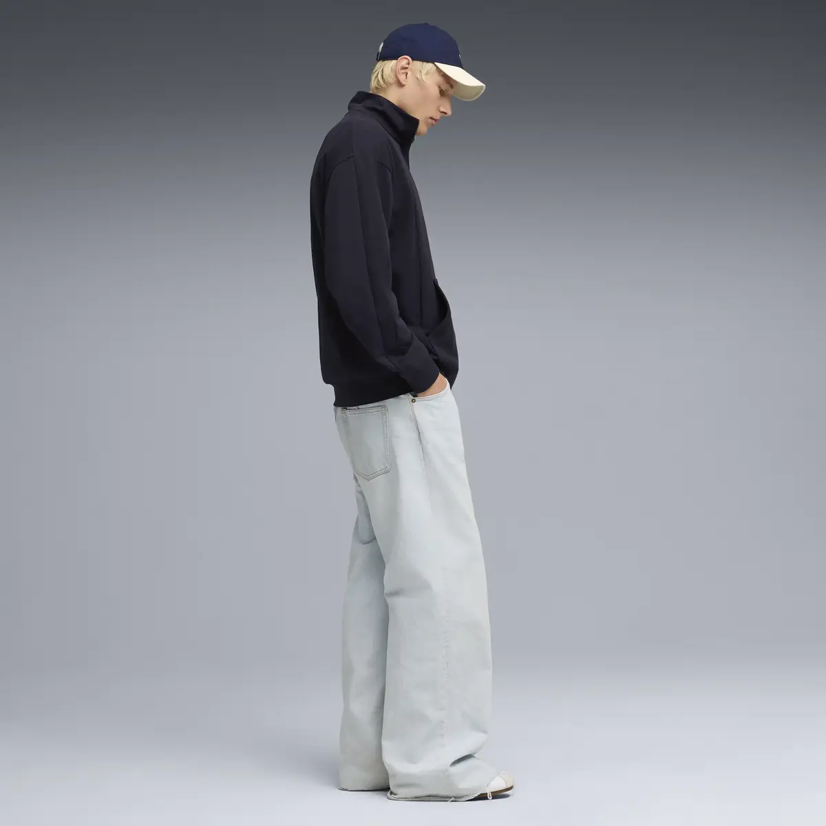 PUMA CLASS Relaxed Pinnacle Track Jacket Lacivert Erkek Ceket