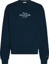 Tommy Hilfiger REG HILFIGER SWEATSH, C1G Lacivert Kadın Sweatshirt