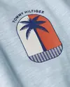 Tommy Hilfiger PALM TREE LABEL TEE Erkek Mavi T-Shirt