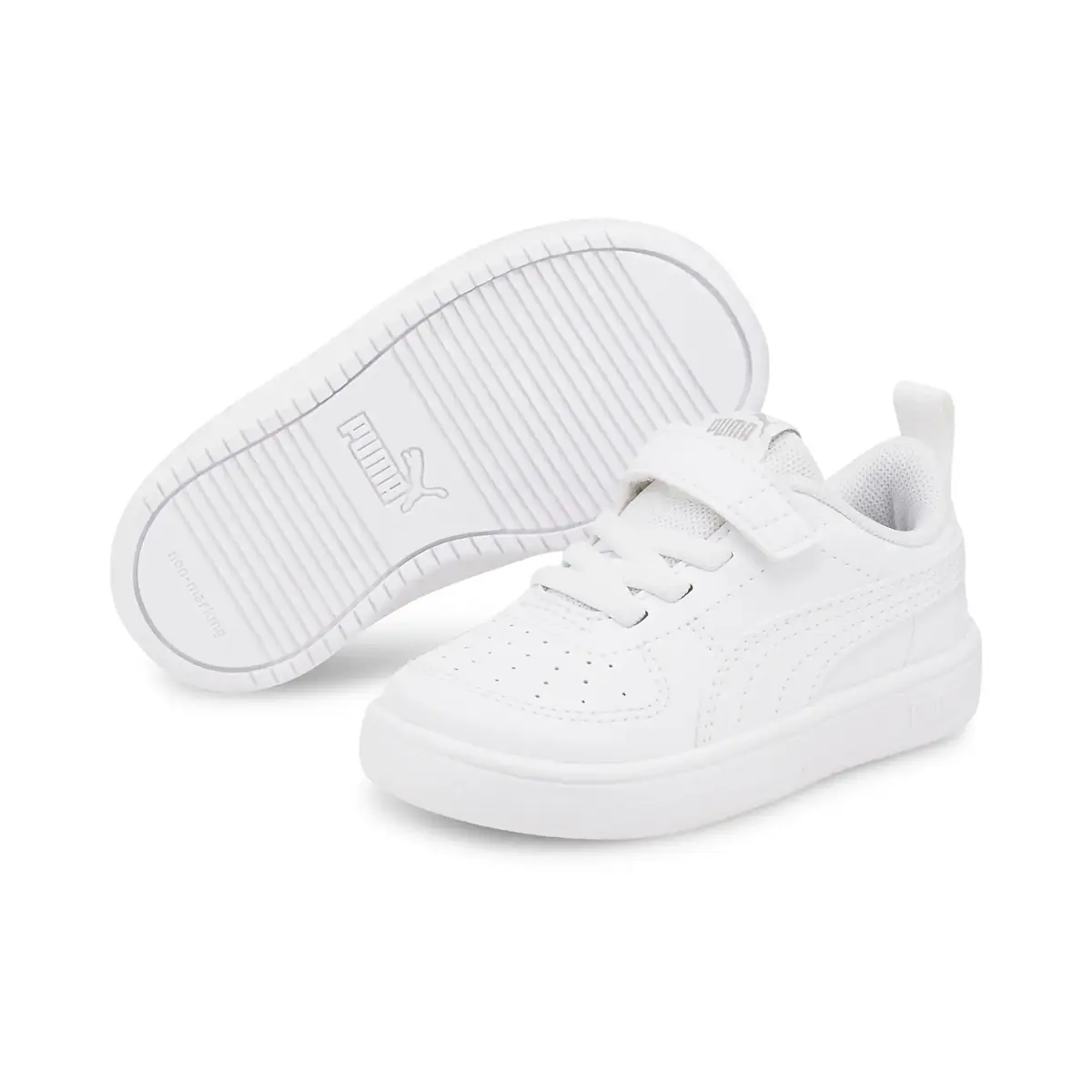 Puma Rickie AC Inf - Beyaz Çocuk/Unisex Günlük Spor Ayakkabı