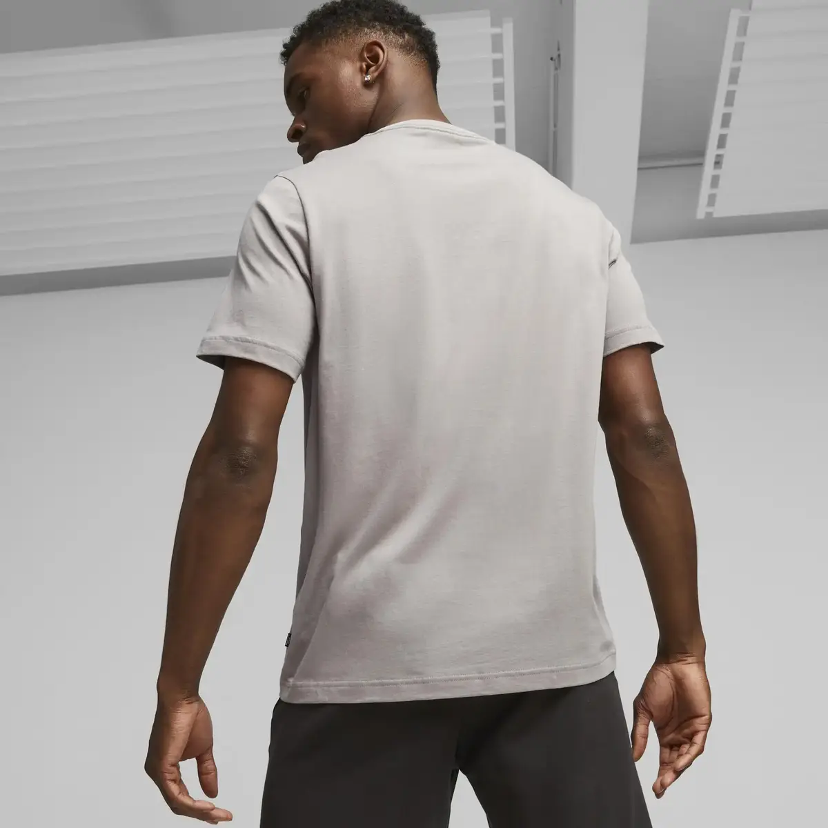 Puma ESS Logo Tee Gri Erkek T-Shirt