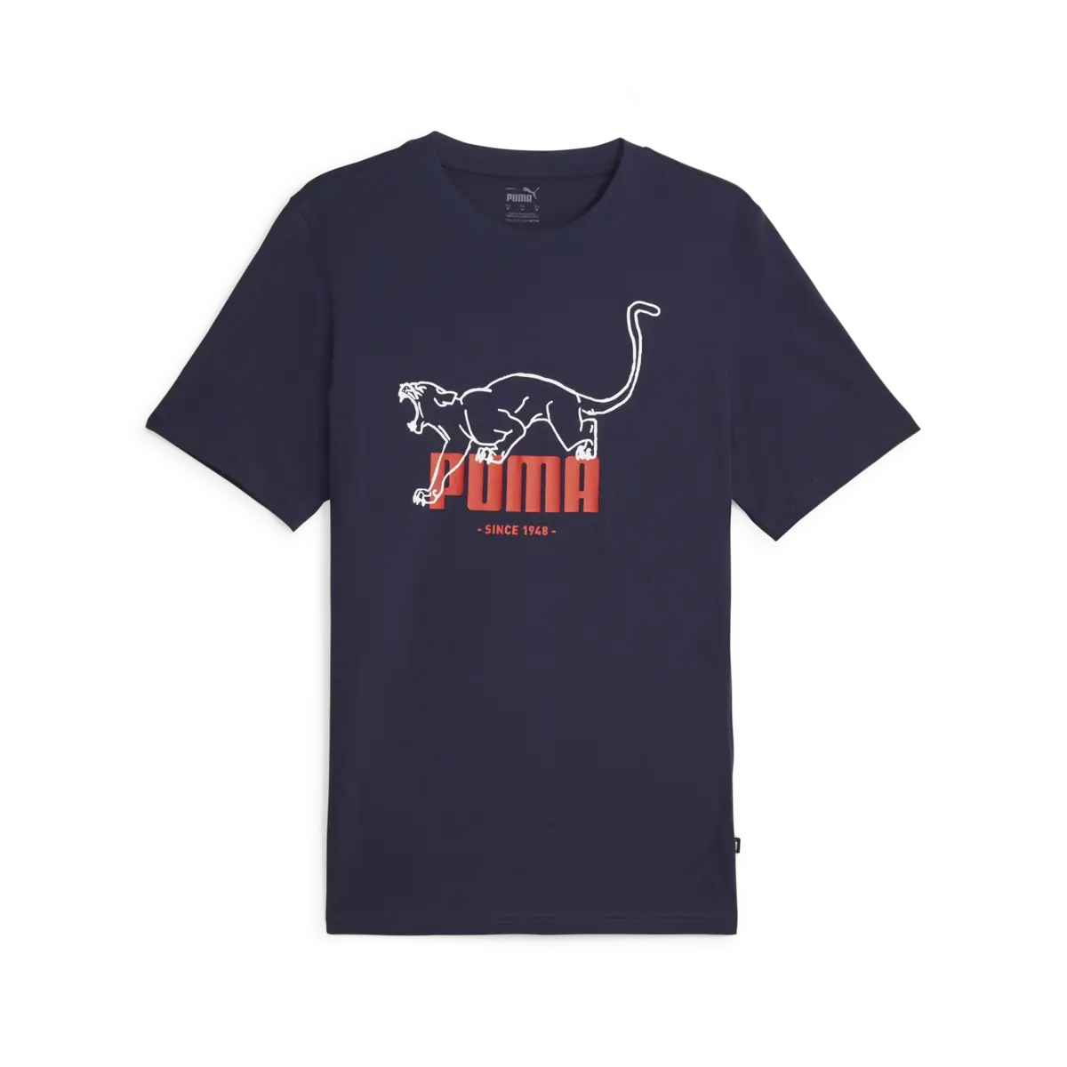 Puma GRAPHICS Animal Tee Lacivert Erkek T-shirt