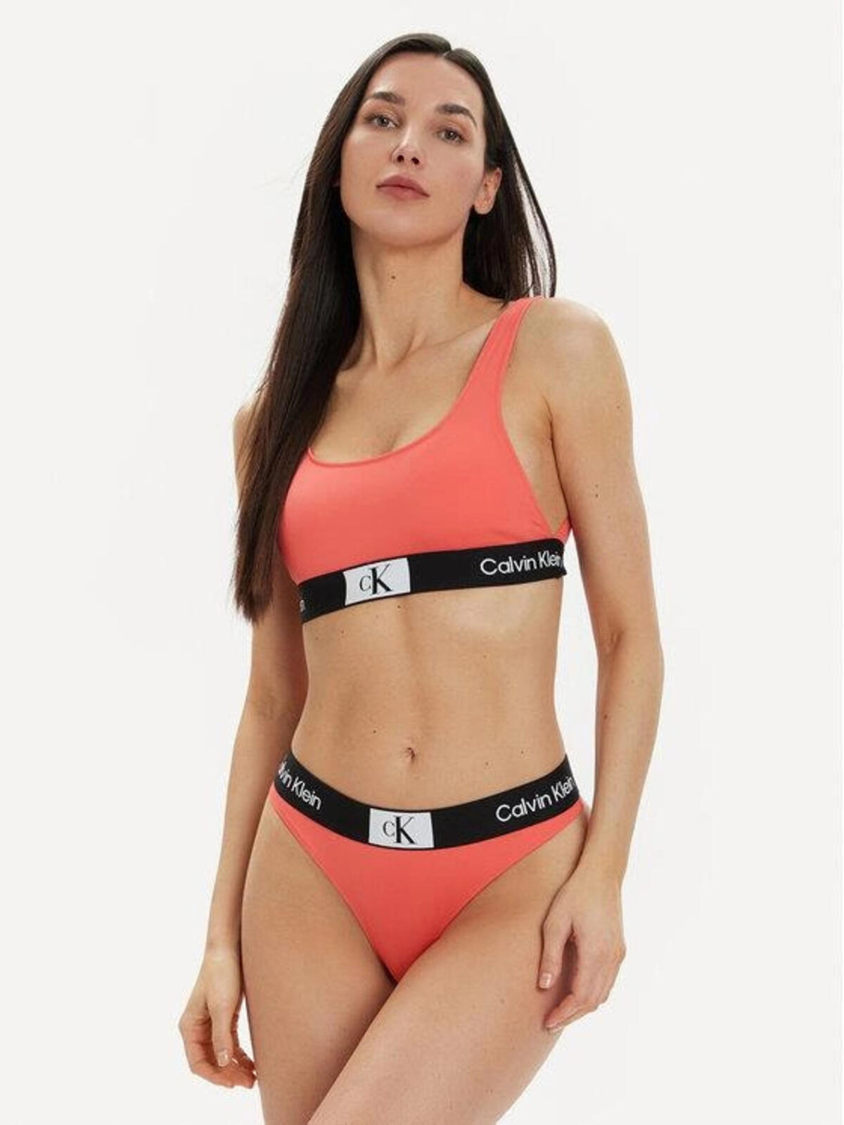 Calvin Klein BRALETTE-RP Pembe Kadın Bikini Üstü
