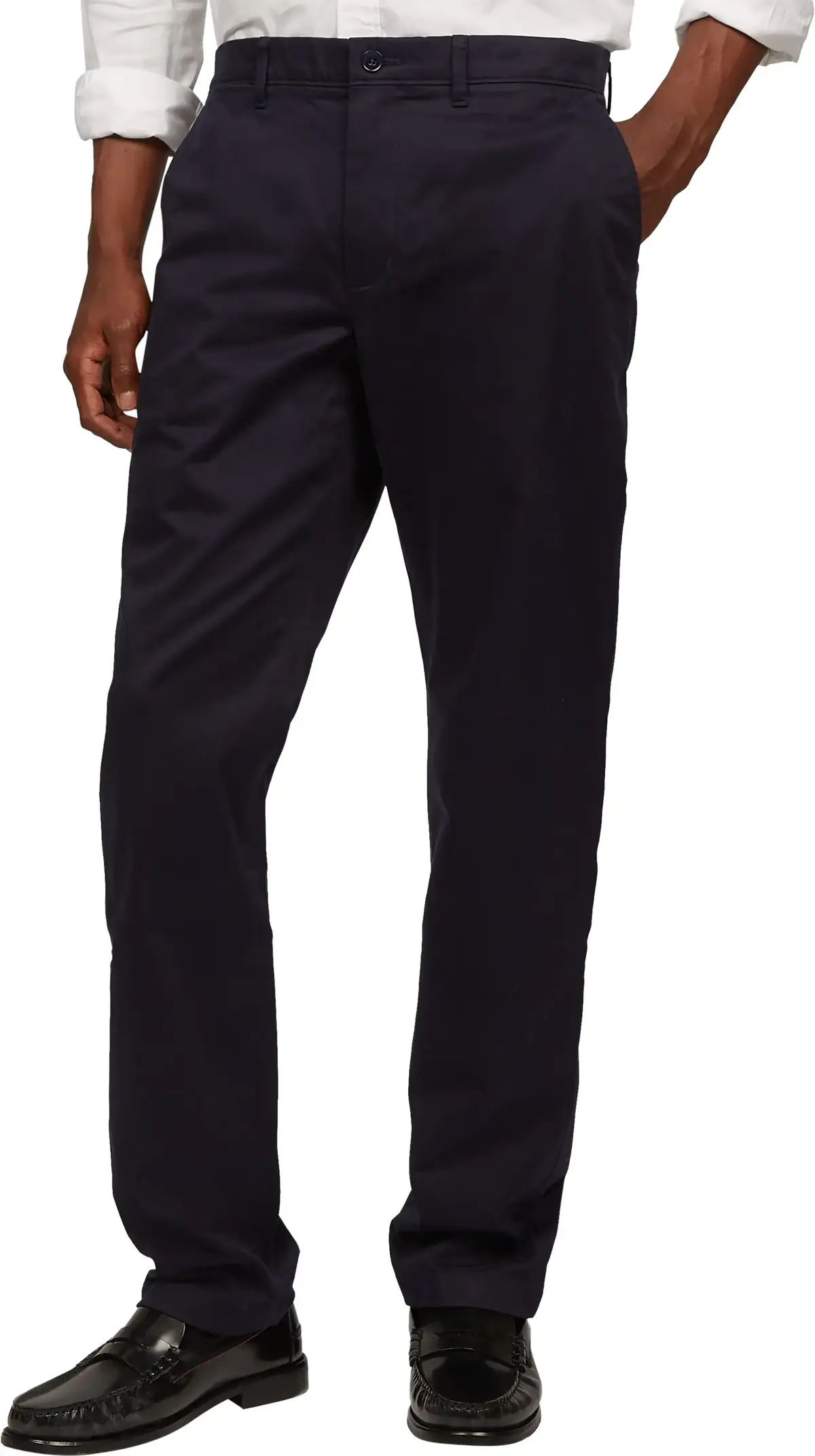 Tommy Hilfiger DENTON CHINO SATIN, DW5 Siyah Erkek Pantolon