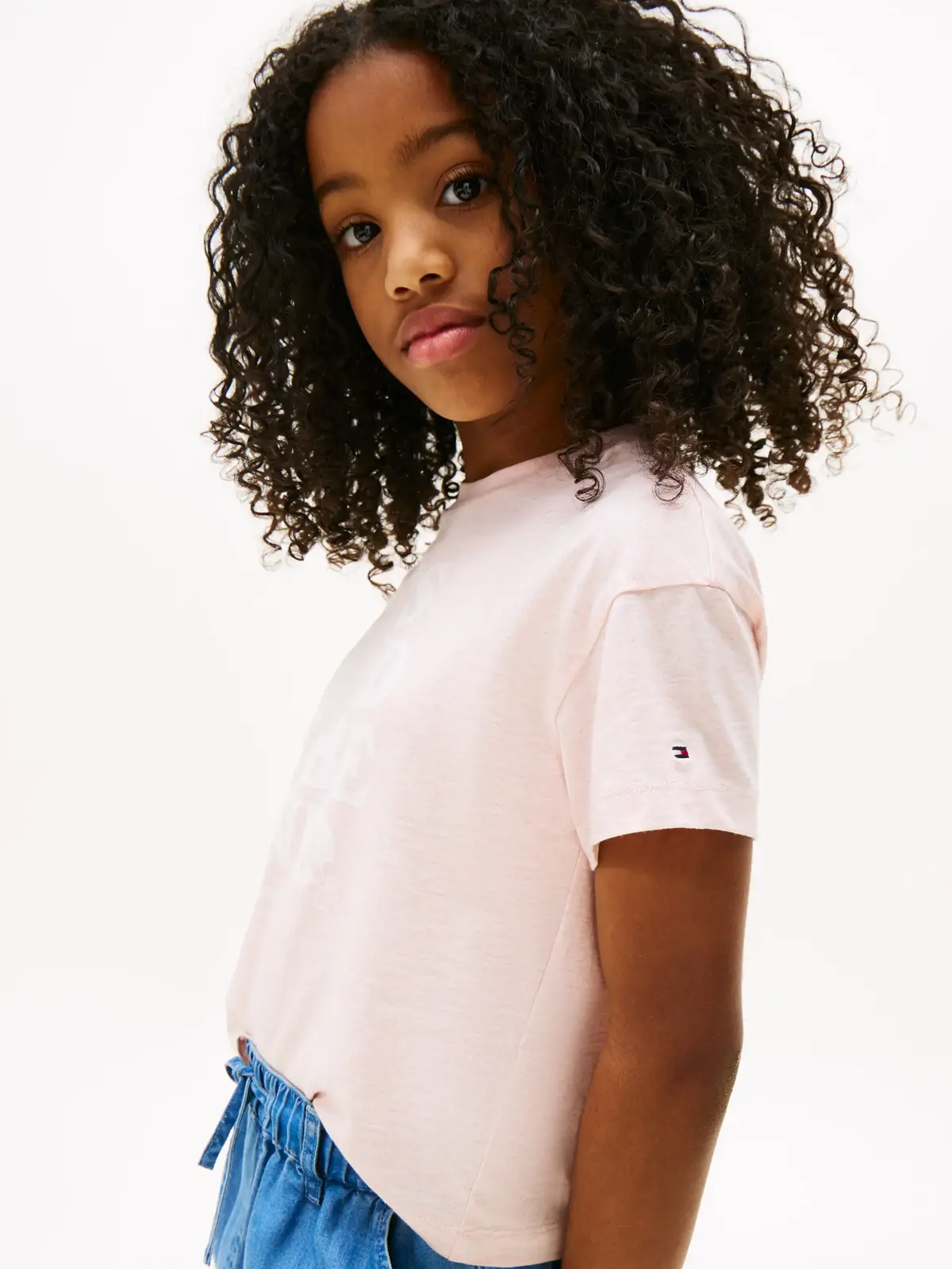 Tommy Hilfiger FUN GRAPHIC TEE SS, XT0 Pembe Kız Çocuk T-Shirt & Polo