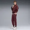 Puma  ESS ELEVATED Wash Hoodie Bordo Erkek Kapüşonlu Sweatshirt