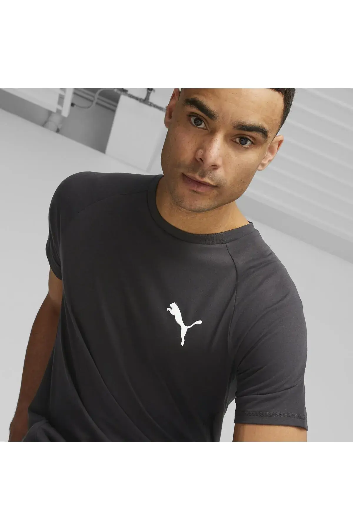 Puma EVOSTRIPE Tee Siyah Erkek T-Shirt