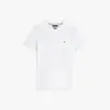 Tommy Hilfiger LUXURY INTERLOCK TEE, YBR Beyaz Erkek T-Shirt & Polo