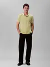 Calvin Klein SS MONOGRAM PIQUE PO, VEO Sarı Erkek Polo T-Shirt