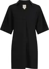 Calvin Klein LINEN BLEND HS SHIRT, BEH Siyah Kadın Elbise-Etek