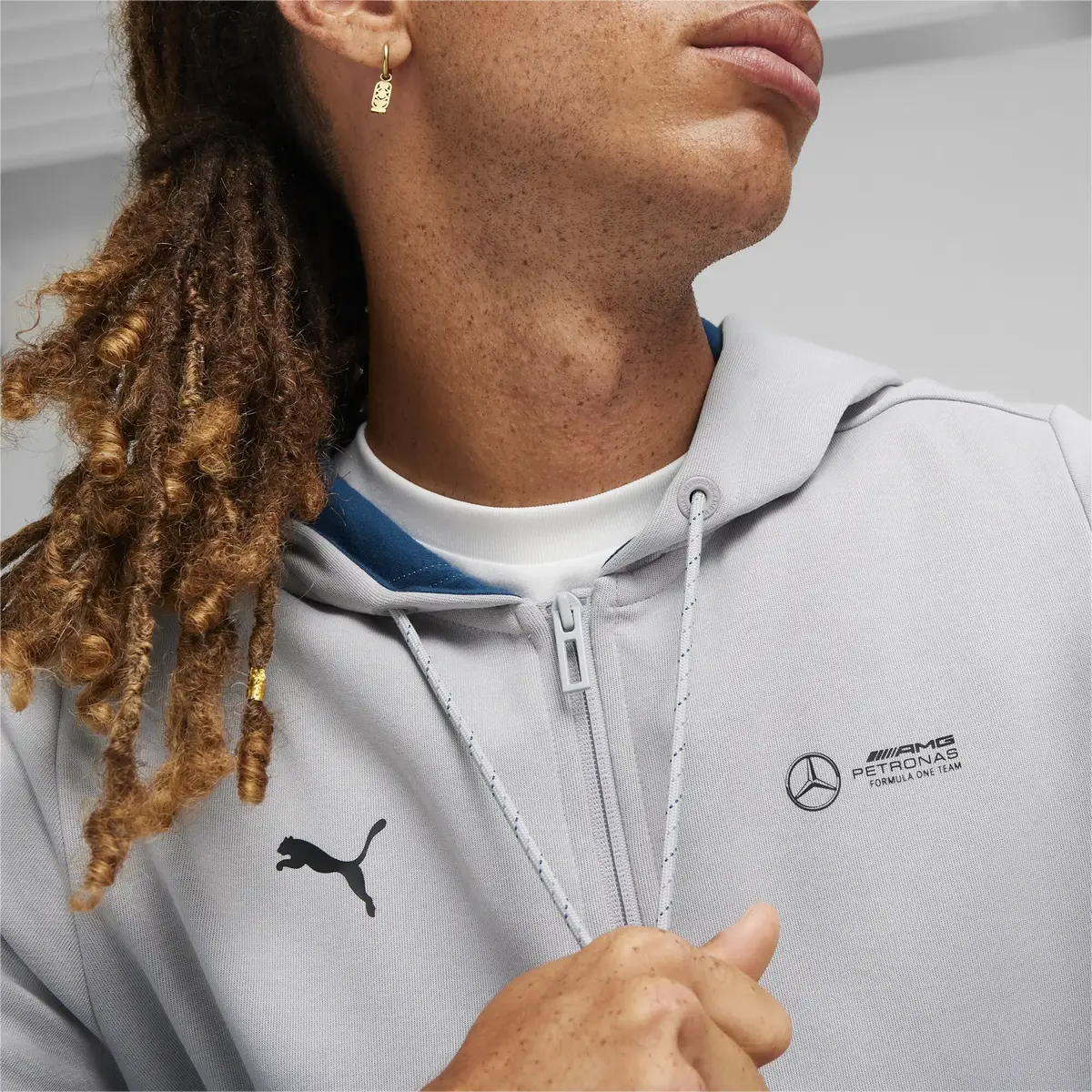 Puma MAPF1 Hooded Sweat Jacket Gri Erkek Sweatshirt
