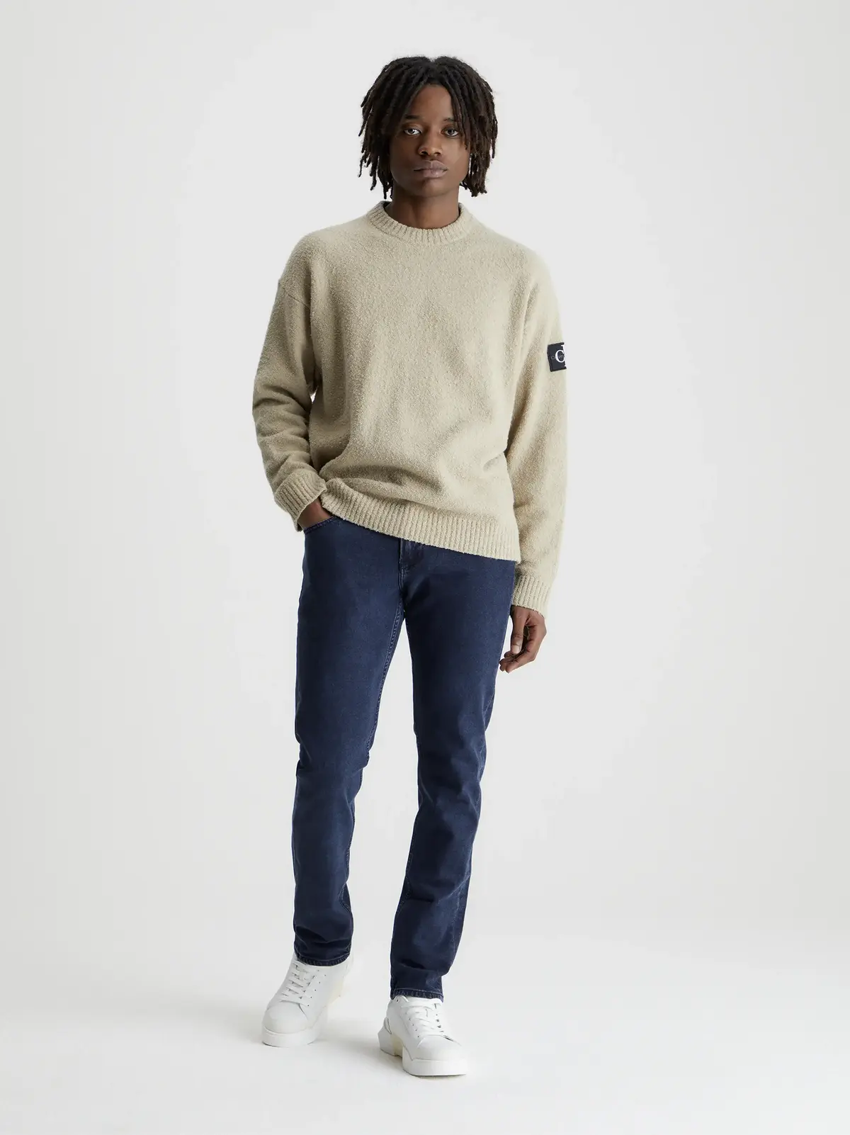 Calvin Klein SLIM Erkek Lacivert Kot Pantolon