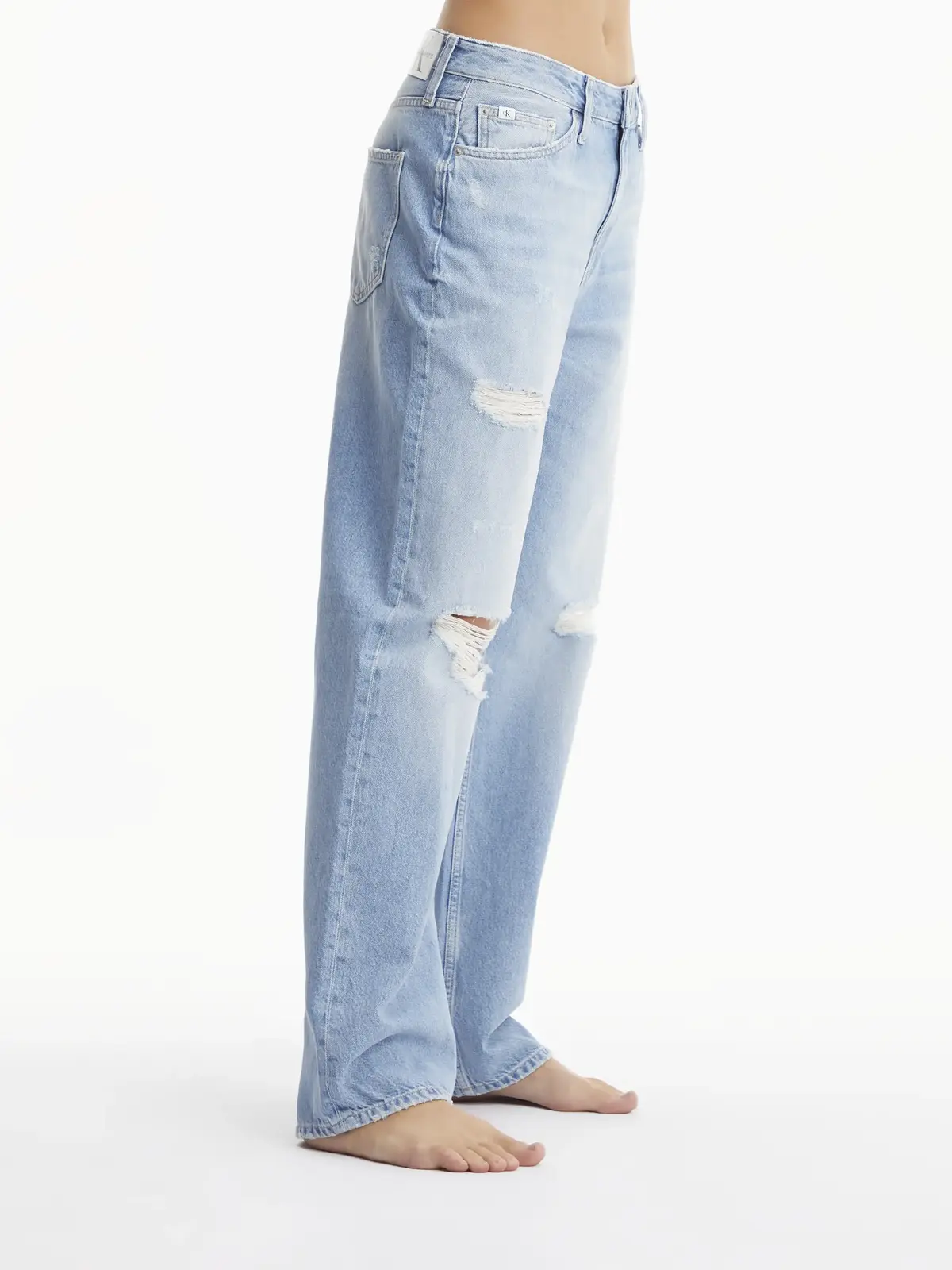 Calvin Klein 90S STRAIGHT Kadın Mavi Kot Pantolon