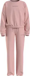 Calvin Klein CKJ LOGO BOXY CN SWE Kadın Pembe Eşofman Takımı