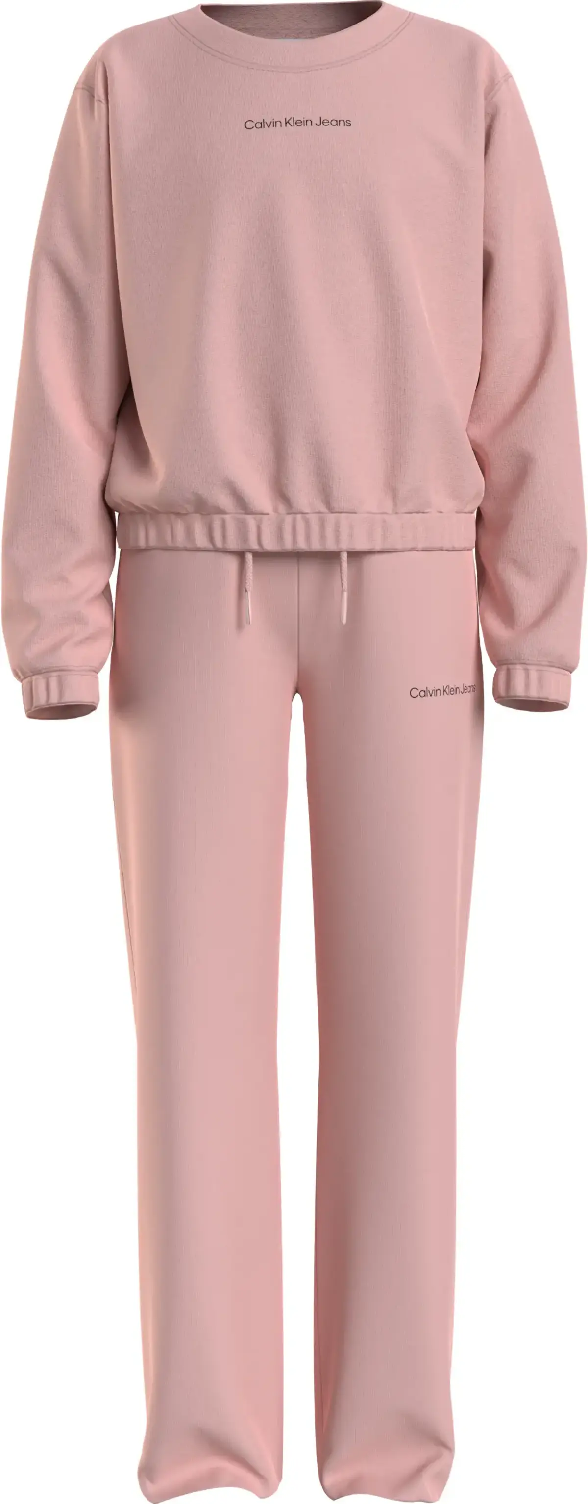 Calvin Klein CKJ LOGO BOXY CN SWE Kadın Pembe Eşofman Takımı