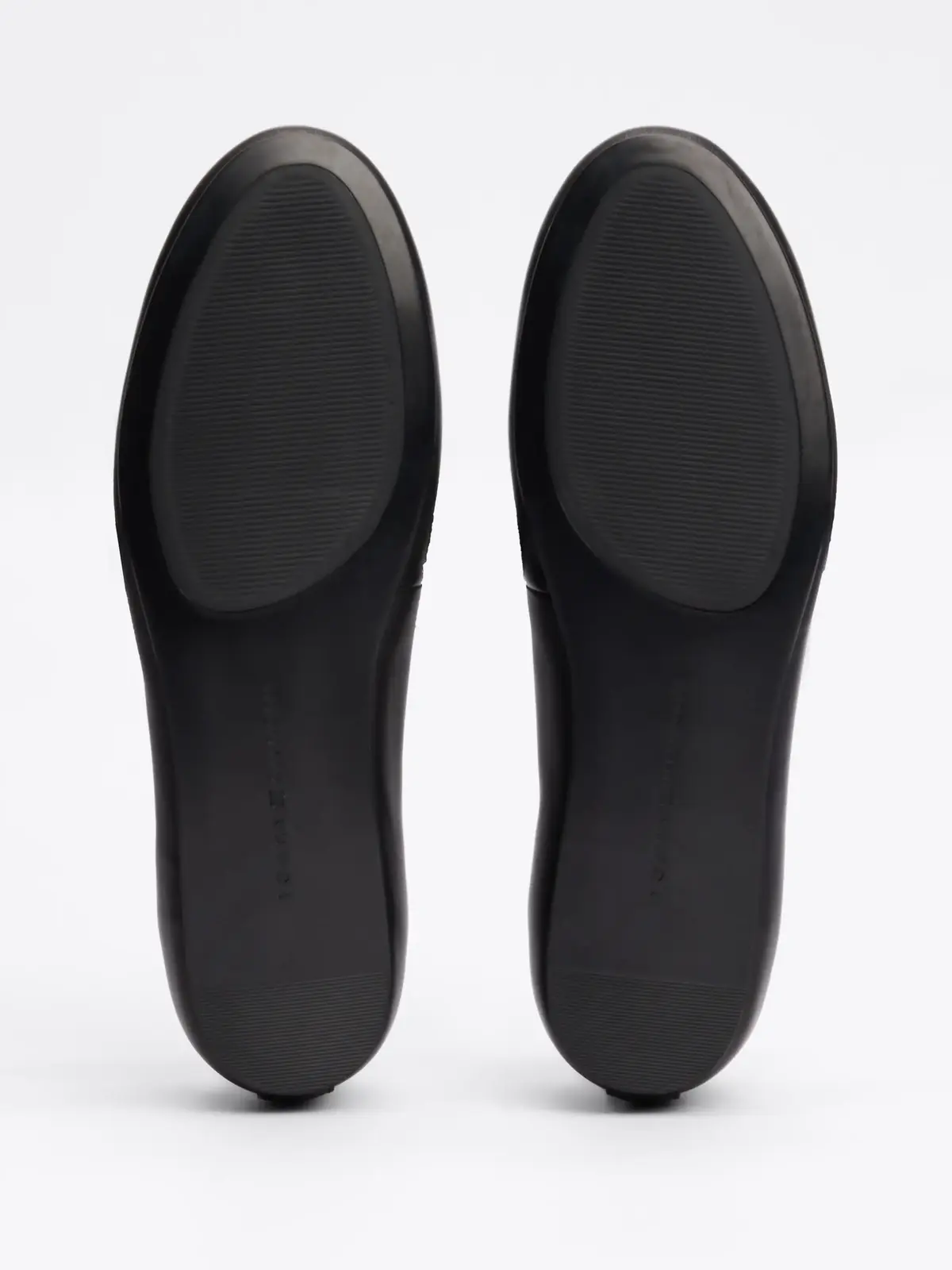 Tommy Hilfiger BALLERINA LEATHER FL, BDS Siyah Kadın Babet