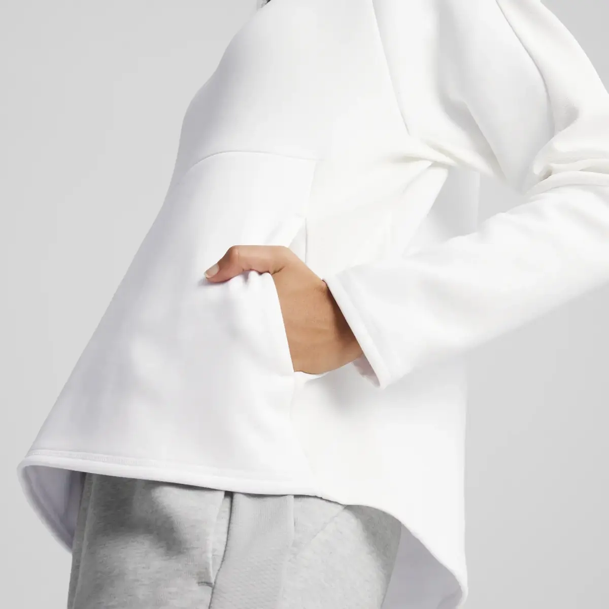 Puma EVOSTRIPE Hoodie Beyaz Kadın Sweatshirt