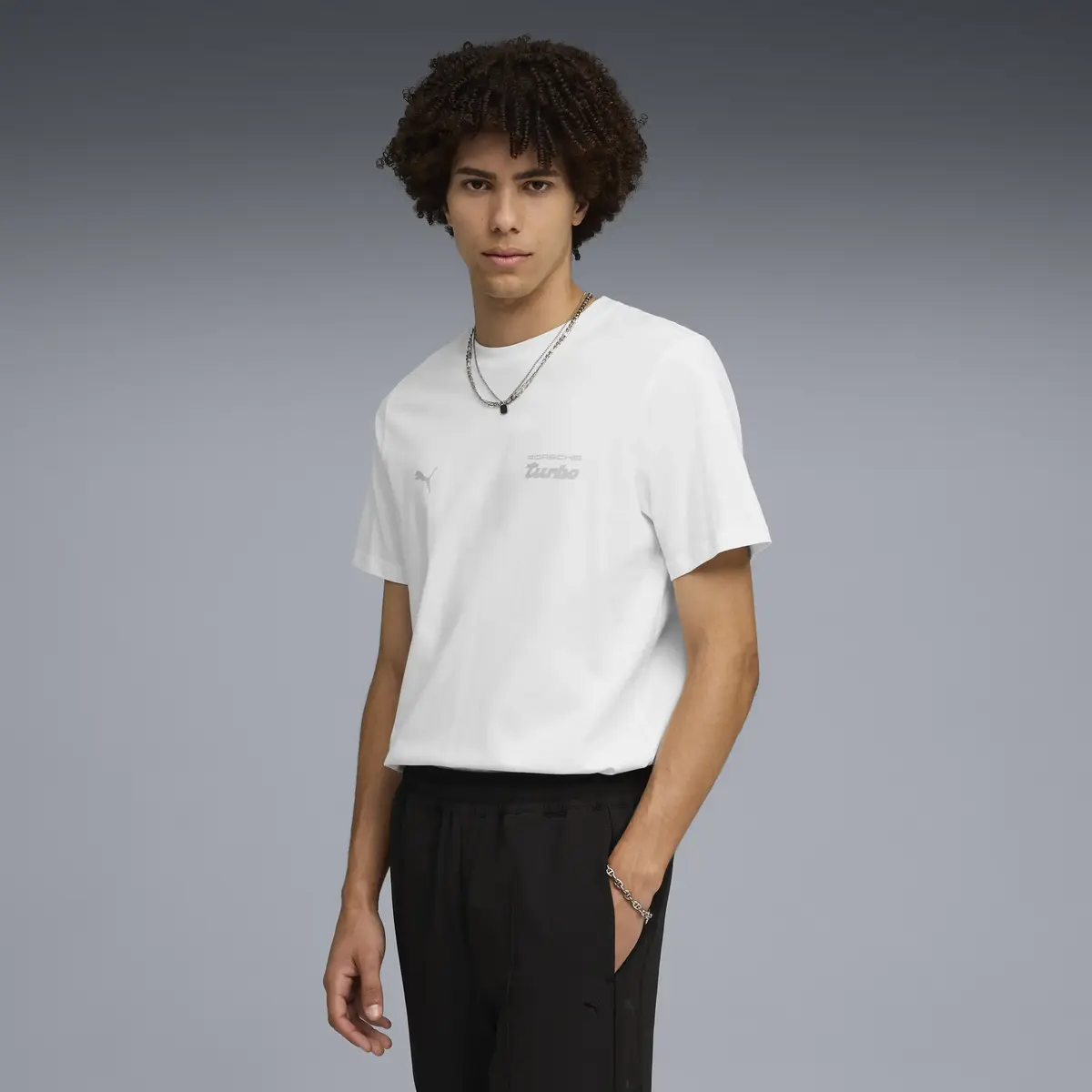 Puma PL ESS Tee Beyaz Erkek T-Shirt