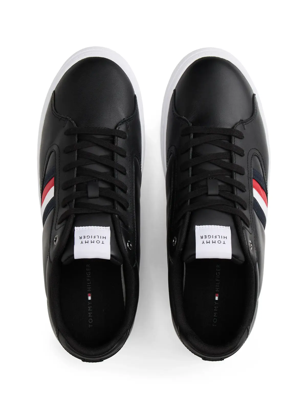 Tommy Hilfiger ICON COURT STRIPES Siyah Erkek Spor Ayakkabı & Sneaker