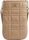 Calvin Klein RE-LOCK QUILT PHONE Erkek Kahverengi Çanta